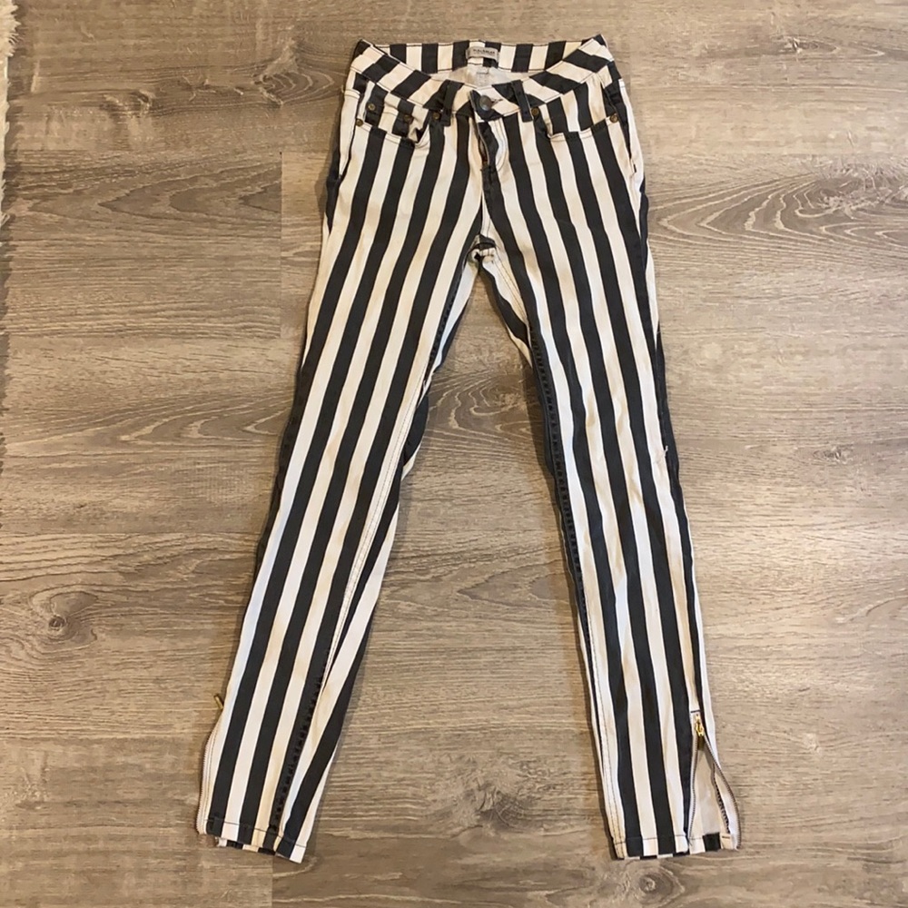 PULL AND BEAR STRIPED JEANS